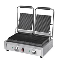 Contact Grill Dubbel Gegroefd - 2900W