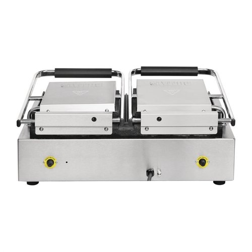  Buffalo Double Contact Grill - Ribbed Top - Smooth Bottom 