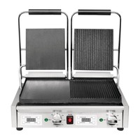 Doppelkontaktgrill - Gerippt/Glatt