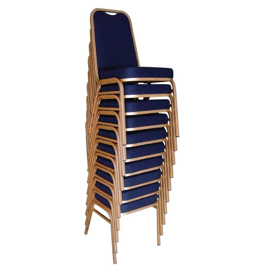 Chaises de congrès bleues | 4 pièces