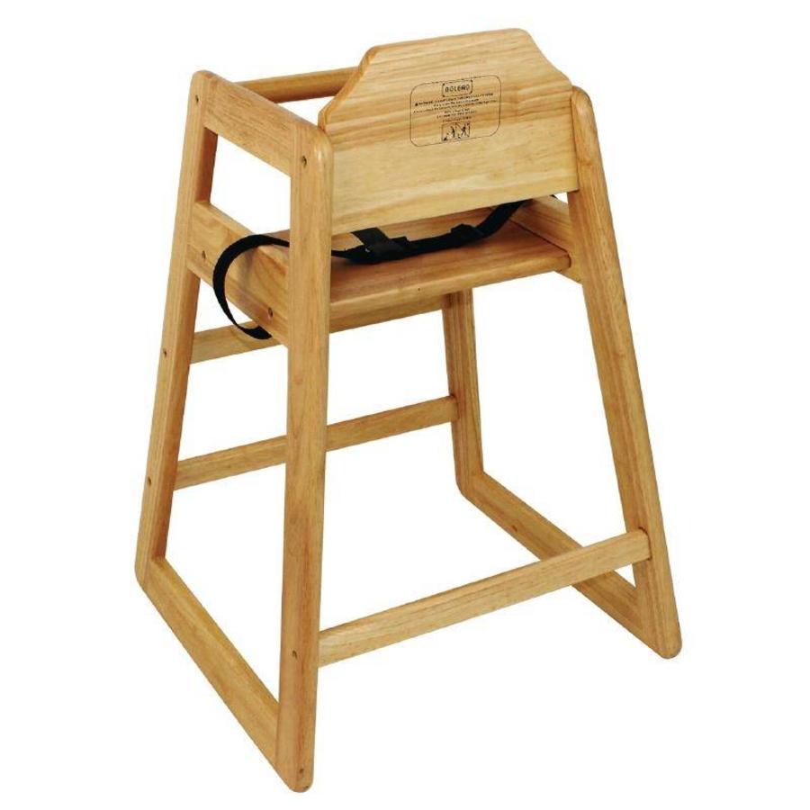 Hospitality High Chair Natural - STACKABLE