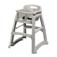 Chaise haute professionnelle pour enfants grise