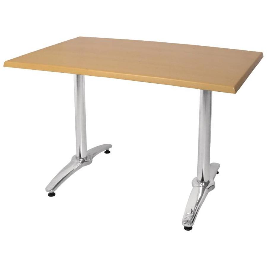 Double aluminum table leg 68 cm high