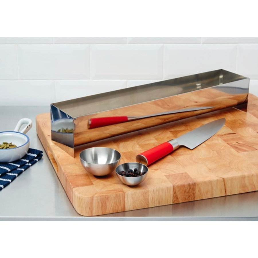 RVS paté- en terrinevorm U-vorm 50cm