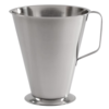 HorecaTraders Tasse à mesurer en acier inoxydable | 2L