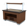 Combisteel Chilled wenge buffet | Cooled stainless steel plate