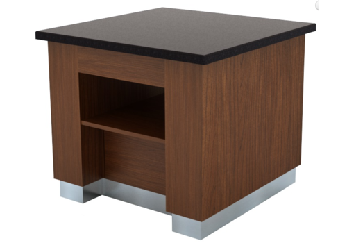  Combisteel buffet work table made of wenge wood | 100x100x (h) 90 cm 