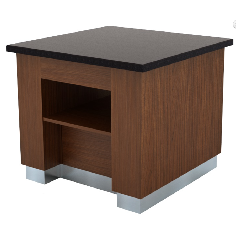 buffet work table of wenge wood | 100x100x (h) 90 cm