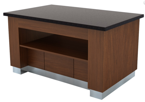  Combisteel Buffet work table made of wenge wood | 160x100x (h) 90 cm 