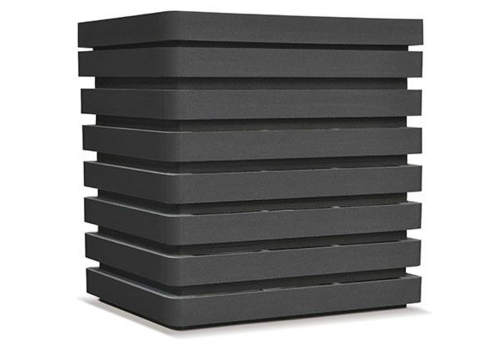  HorecaTraders Sound-absorbing black casing for outdoor units 