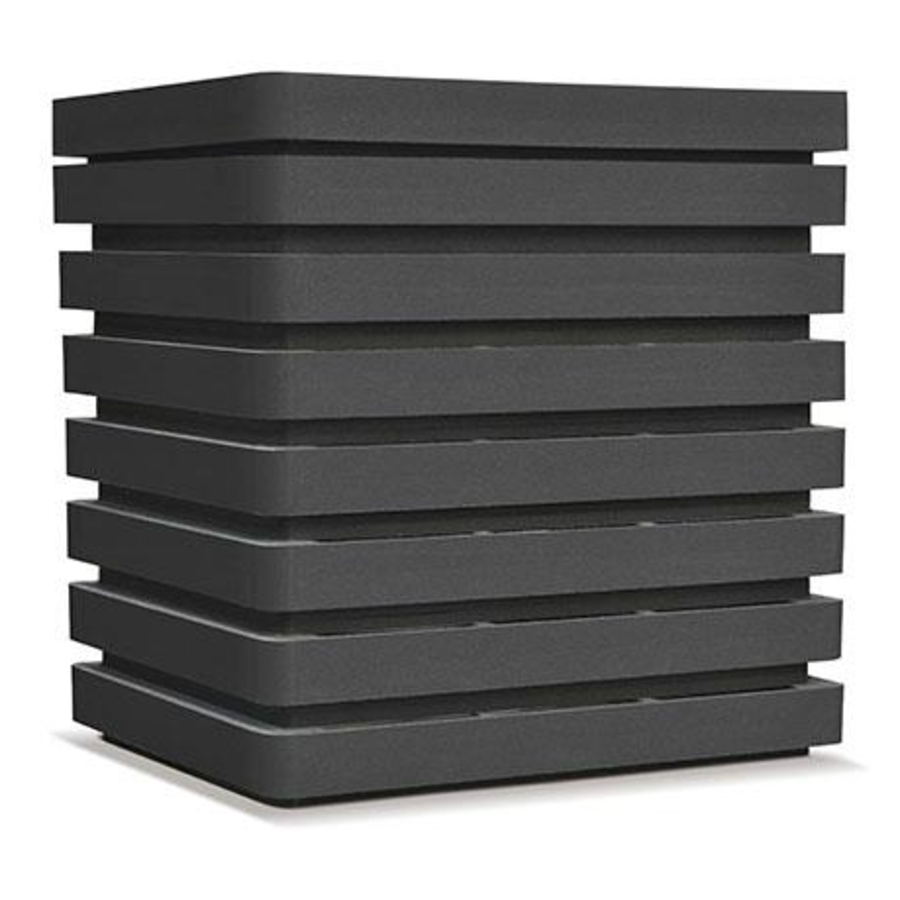 Soundproof black housing for outdoor units