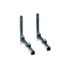 HorecaTraders Kit de semelles en acier galvanisé avec amortisseurs de vibrations M8