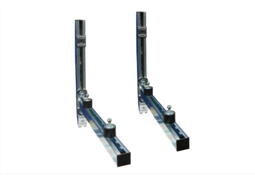  HorecaTraders Kit de semelles en acier galvanisé avec amortisseurs de vibrations M8 