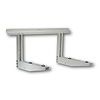 HorecaTraders Wall console | galvanized steel | 120 + 120 carrying capacity