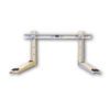 HorecaTraders Lackierte Wandkonsole mit Querstrebe | 70 + 70 kg