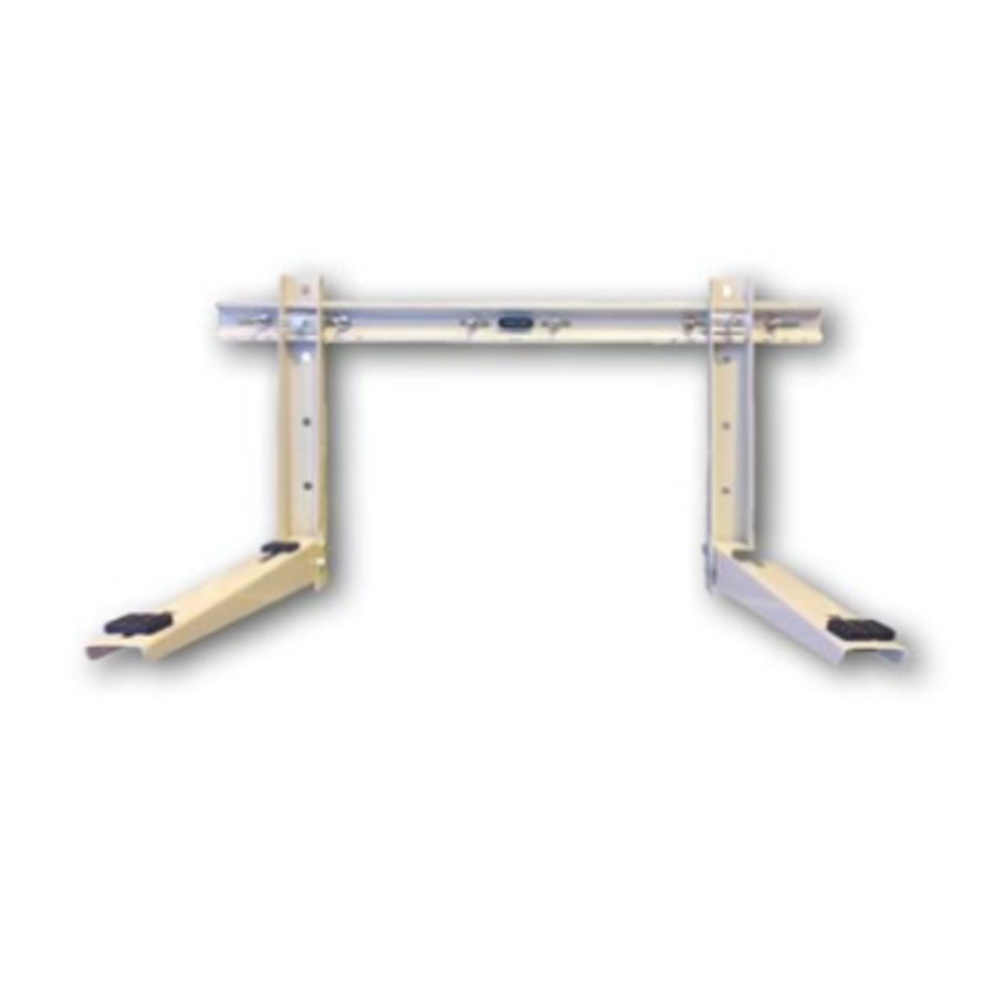 Console murale laquée avec traverse | 70 + 70 kg