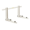 HorecaTraders Supports muraux en acier inoxydable laqué | 42x37,5x80 cm | 70+70 KG
