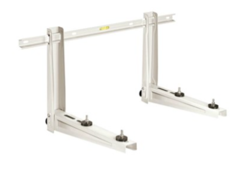  HorecaTraders Supports muraux en acier inoxydable laqué | 42x37,5x80 cm | 70+70 KG 