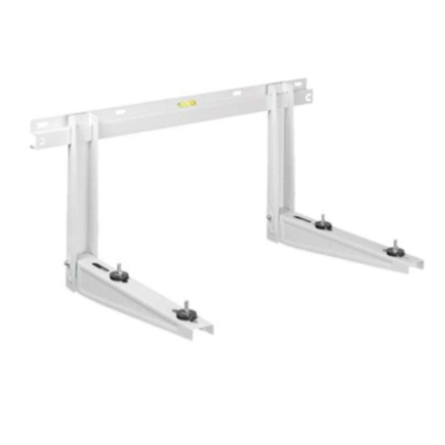 Lacquered white stainless steel wall bracket