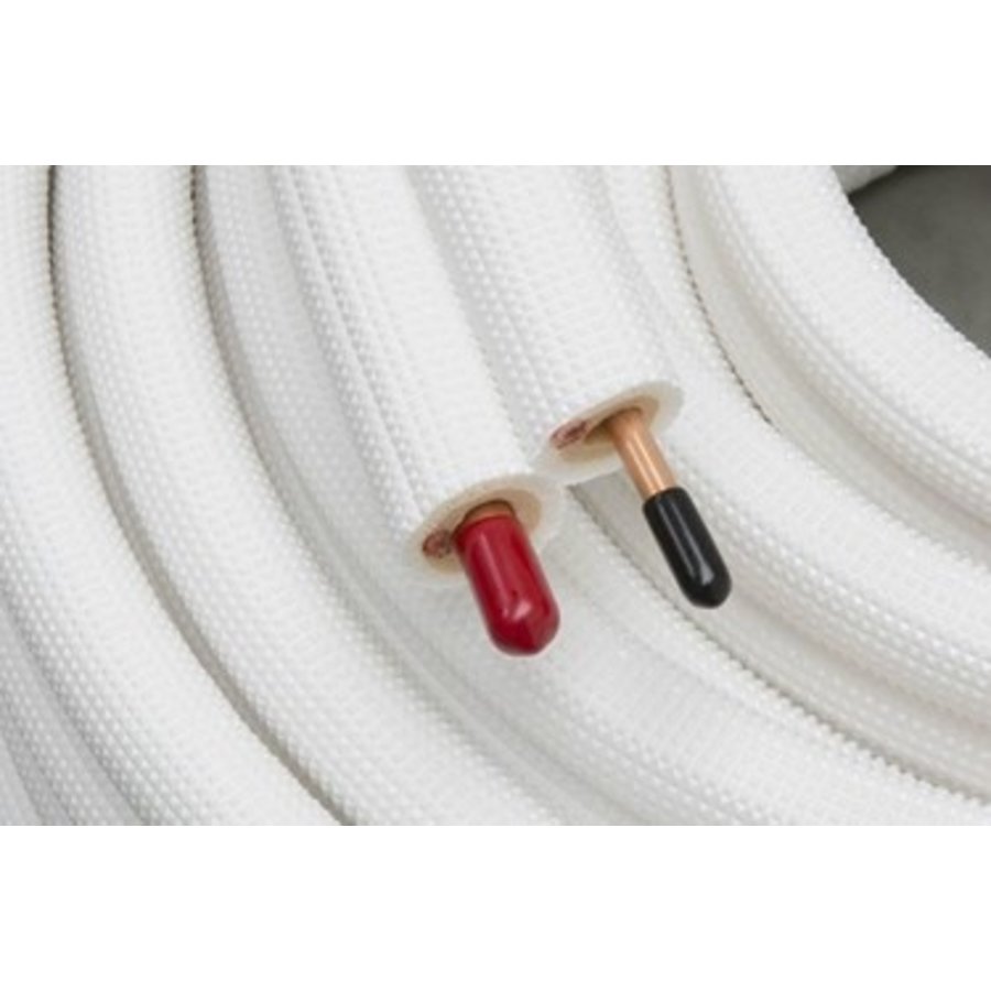 Copper pipe for air conditioning insulated | 20 meters | 1/4 x various