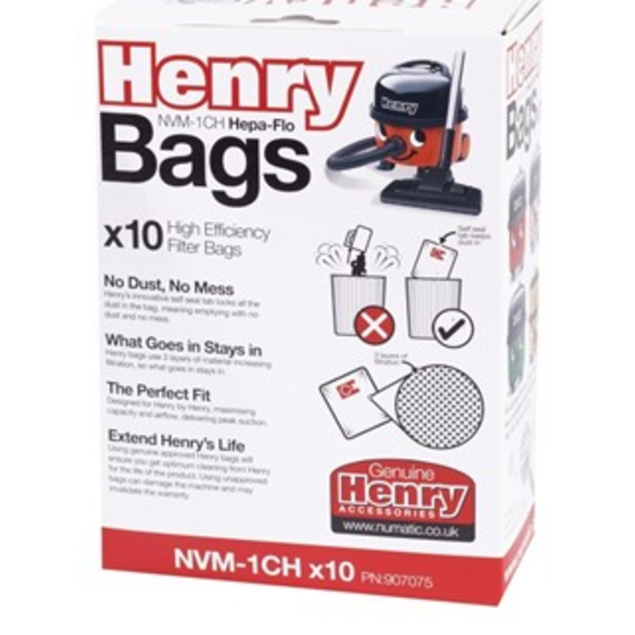 Sacs d'aspirateur Numatic Henry