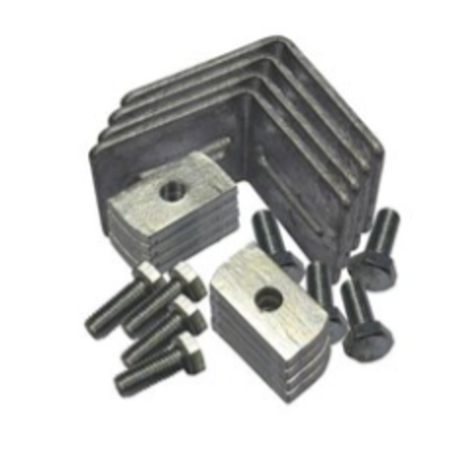  HorecaTraders Kit de montage optionnel pour pieds de nivellement de cadre en « H » | 305 x 305 mm 
