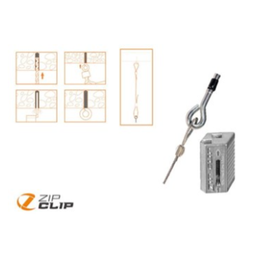 système de suspension par câble avec ancrage en béton | 4 variantes