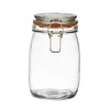 HorecaTraders Glass weck jar / storage jar with clip closure, 0.75L