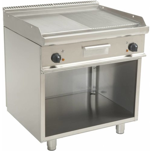  Saro Plaque de cuisson électrique | Côtelé/Lisse | 80x70x85cm | 400 V 