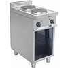 Saro Electric cooker with open base | 2 plates | 400V