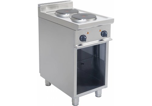  Saro Cuisinière électrique à fond ouvert | 2 assiettes | 400 V 