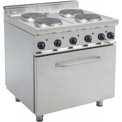  Saro Plaque de cuisson électrique avec four | 4 plaques de cuisson | 400 V 