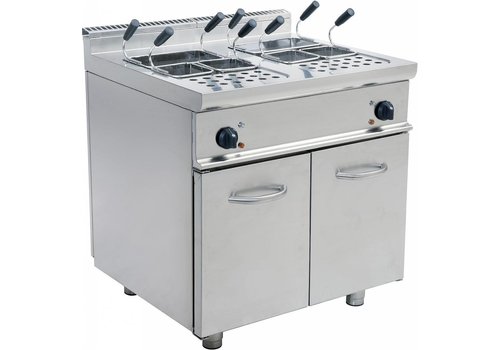  Saro Cuiseur à pâtes électrique professionnel en acier inoxydable 2 x 28 litres 