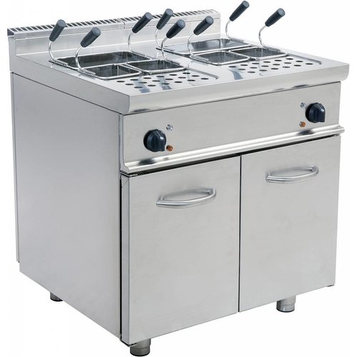  Saro Cuiseur à pâtes électrique professionnel en acier inoxydable 2 x 28 litres 