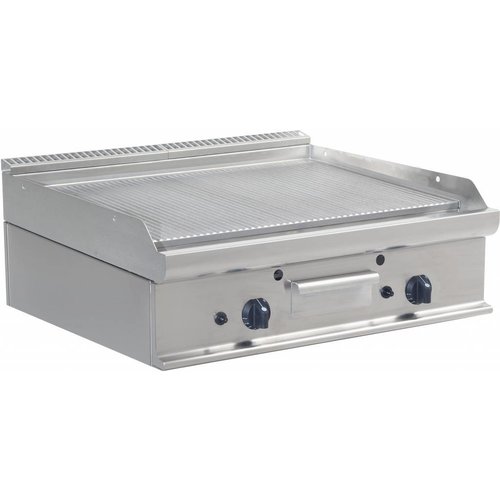  Saro Plaque de gril double professionnelle | Gaz | 80x70x27cm 