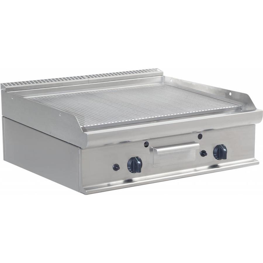 Professional Double Grill Plate | Gas | 80x70x27cm