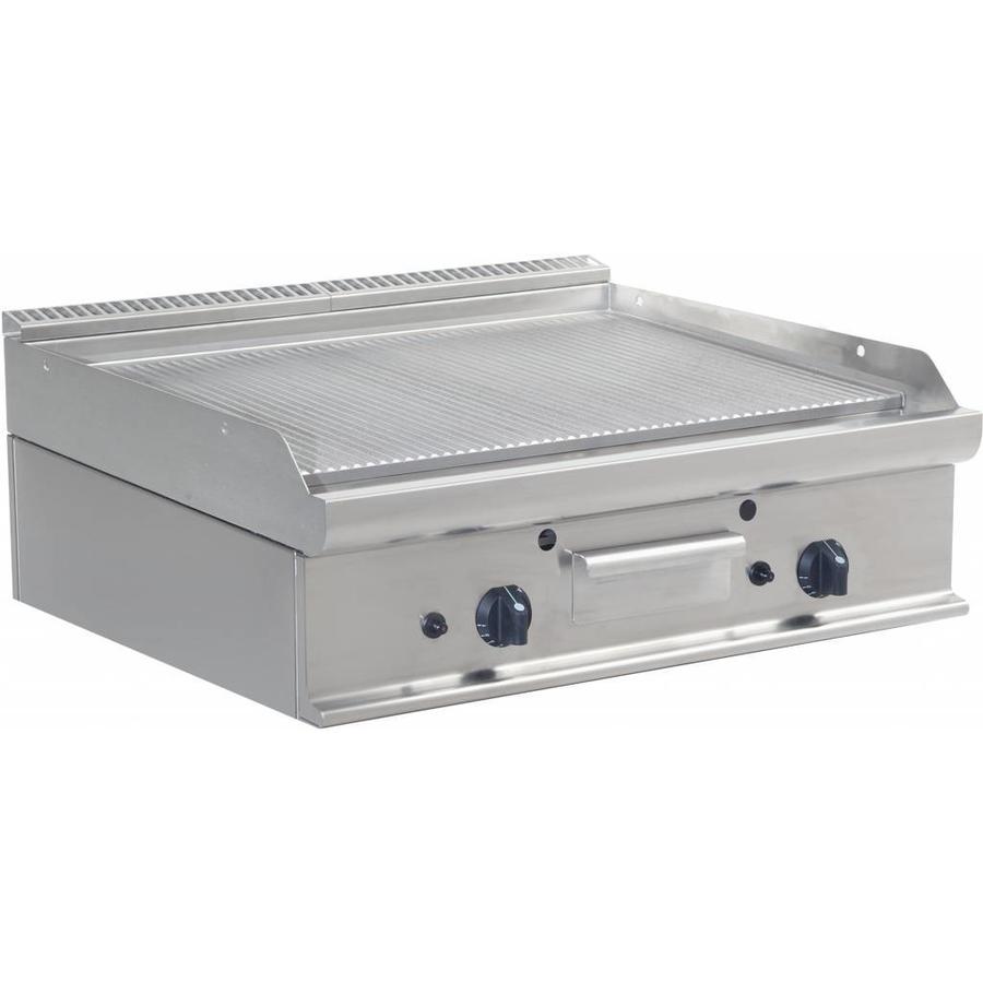 Professionelle Doppel-Grillplatte | Gas | 80x70x27cm