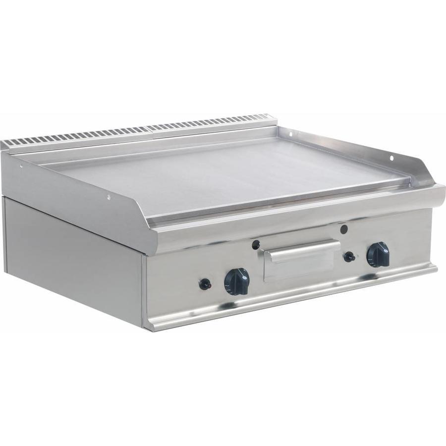 beven Oraal Stam Professionele Gas Grillplaat | 2 Zones |80x70x(H)27cm - Horeca Traders