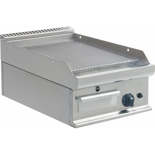 Saro Professional Gas Griddle | Ribbed | 40x70x (H) 27cm 