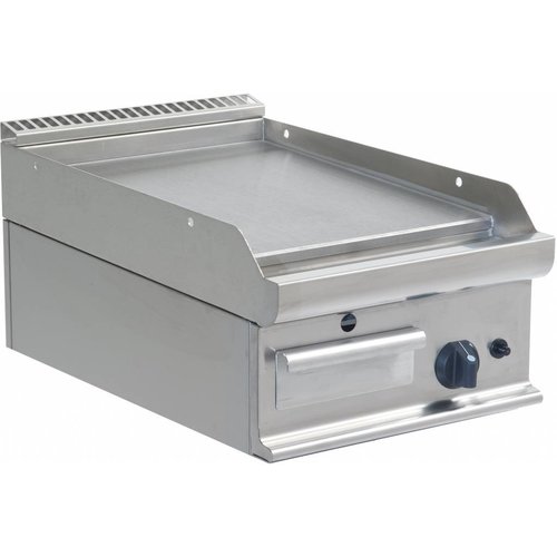  Saro Professional Gas Griddle | Smooth | 40x70cm | 40x70x27cm 