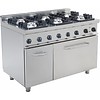 Saro Horeca Gas oven with 6 burners and electric oven