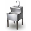Hand washing bench for the hospitality industry