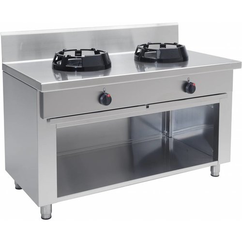  Saro Wok gas stove Professional 2 burners 28 kW 