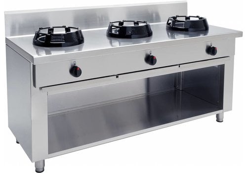  Saro Wok gas stove Professional with 3 burners 