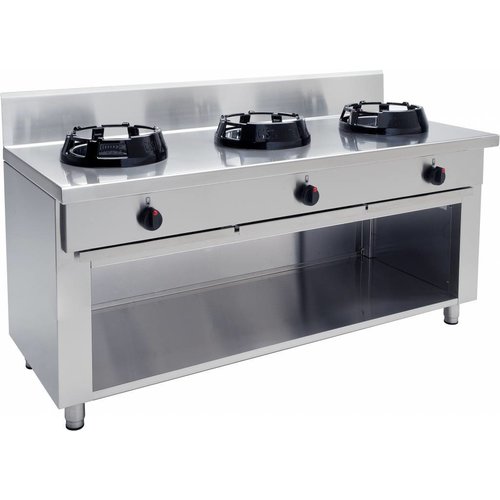  Saro Wok Gas Stove Professional with 3 Burners 