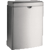 HorecaTraders Poubelle | L 190 x P 95 x H 255 mm | 3,8 L | Acier inoxydable