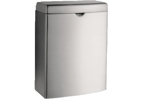  HorecaTraders Poubelle | L 190 x P 95 x H 255 mm | 3,8 L | Acier inoxydable 
