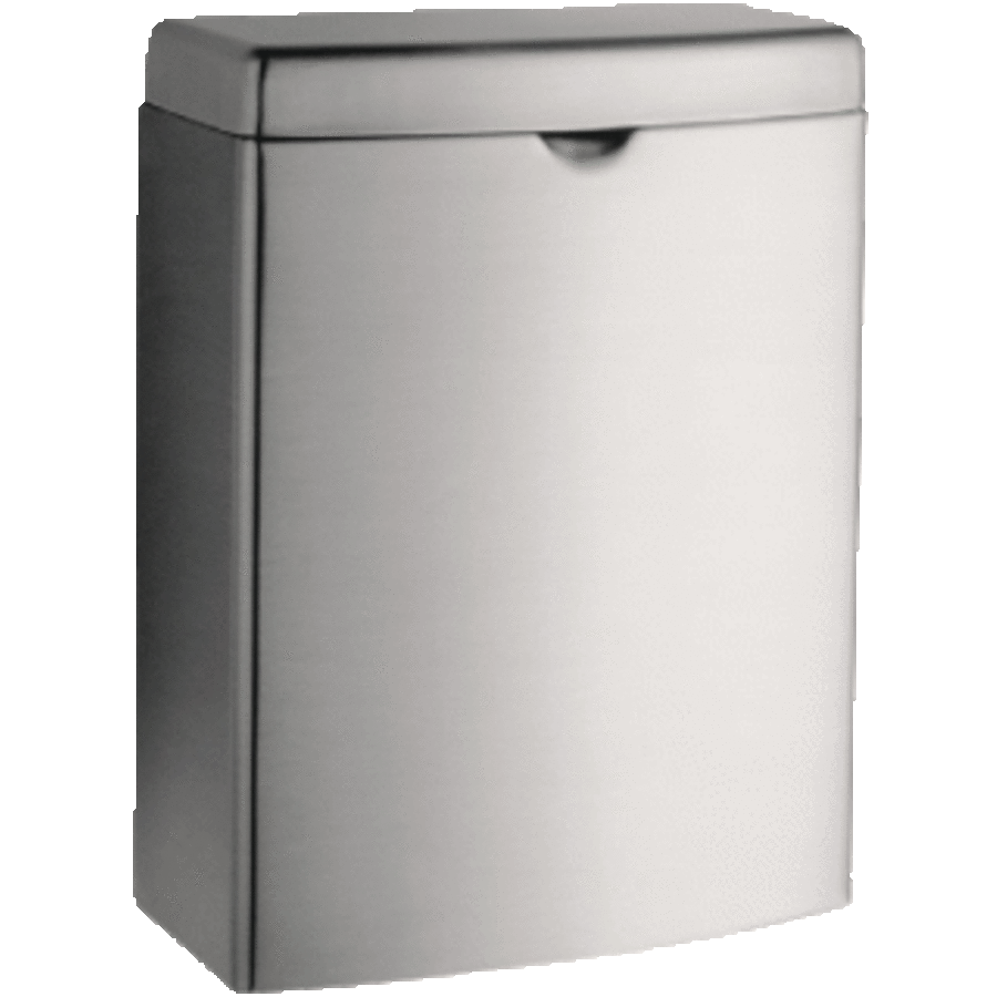 Poubelle | L 190 x P 95 x H 255 mm | 3,8 L | Acier inoxydable