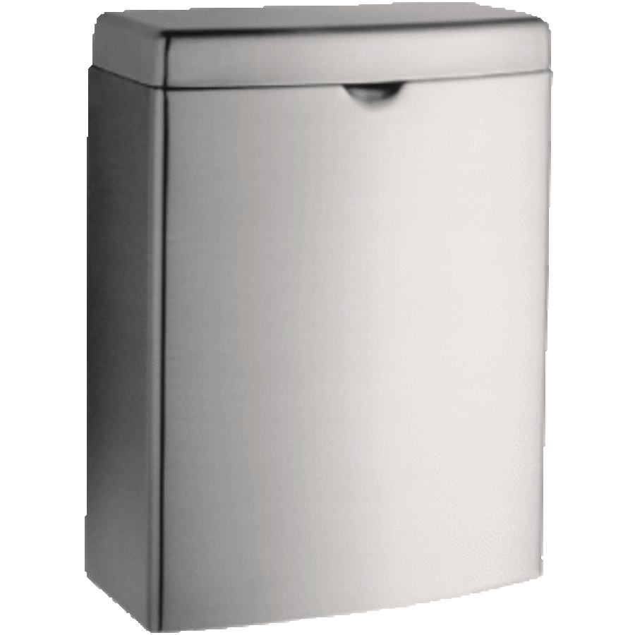 Waste bin | W 190 x D 95 x H 255 mm | 3.8L | Stainless steel