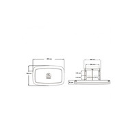 Changing table | Plastic | 894 x 95 x 565 mm | 4 colours
